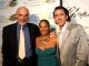 Leslie Vanderpool (Fondatrice et Directrice du Festival International du Cinéma des Bahamas ) avec Sir Sean Connery et Nicolas Cage (Acteurs)