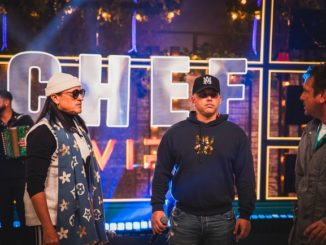 Elvis Crespo and El Blachy during rehearsals for the Top Chef VIP Grand Finale