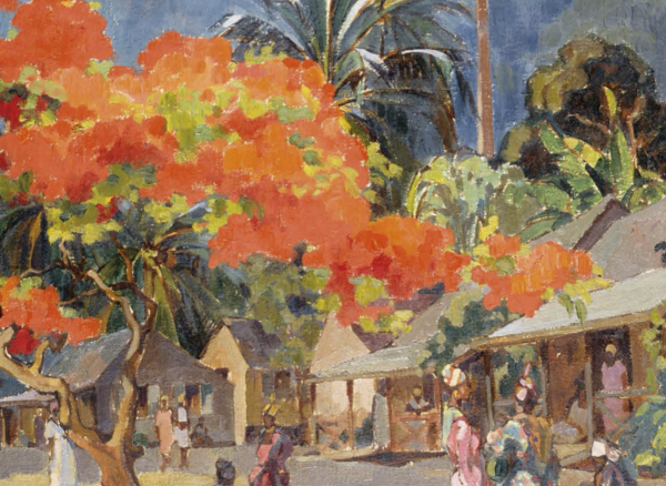 Jean Baldoui - Le Flamboyant – Martinique (détail), 1930. Collection musée du quai Branly - Jacques Chirac. Photographie : H. Lewandowski